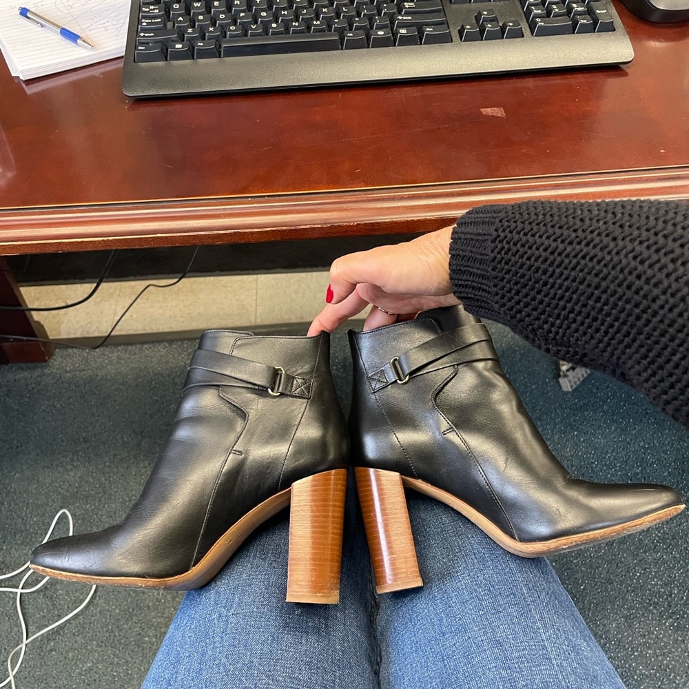 Sézane Black High Jonas Ankle Boots 6 - Picture 8 of 16